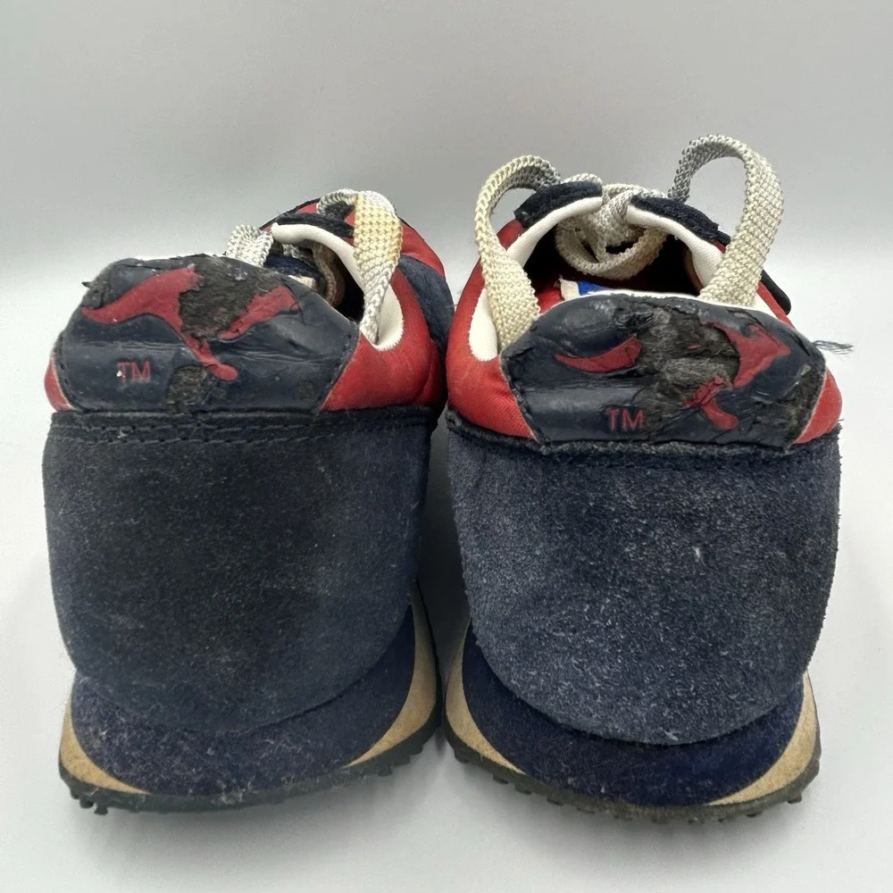 VINTAGE KangaROOS‎ Running Sneaker/Tennis Shoe Red/Blue Suede Women US 7